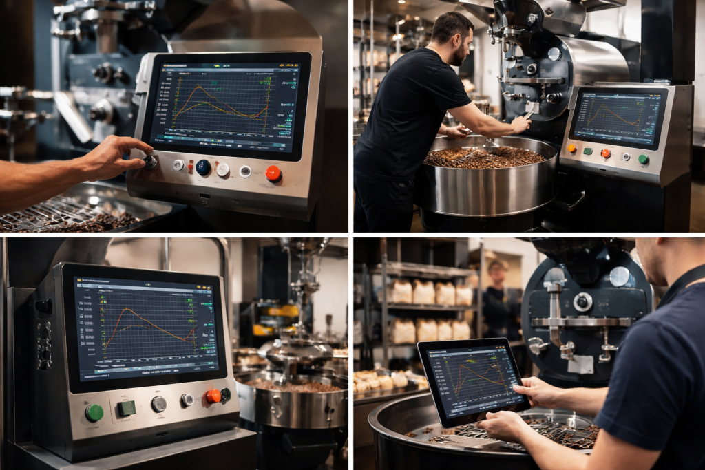 Software for coffee roaster manufacturers